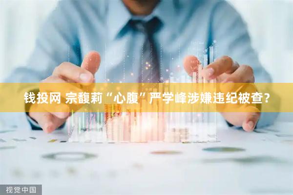 钱投网 宗馥莉“心腹”严学峰涉嫌违纪被查？